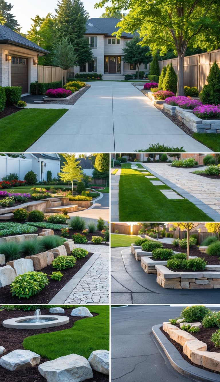 10 Driveway Landscaping Ideas to Boost Curb Appeal - Garden Aesthetic